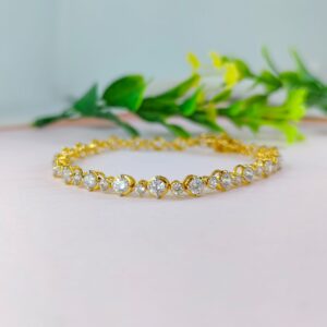 14K Gold Graceful Diamond Bracelet JBRC06