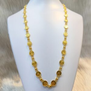 22K Gold Laxmi Design Double Chain Haar