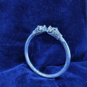 Silver Classic Tiger Design Kada
