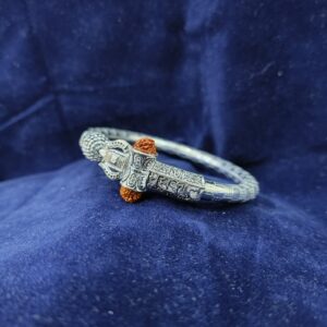 Silver Mahakal Design Kada