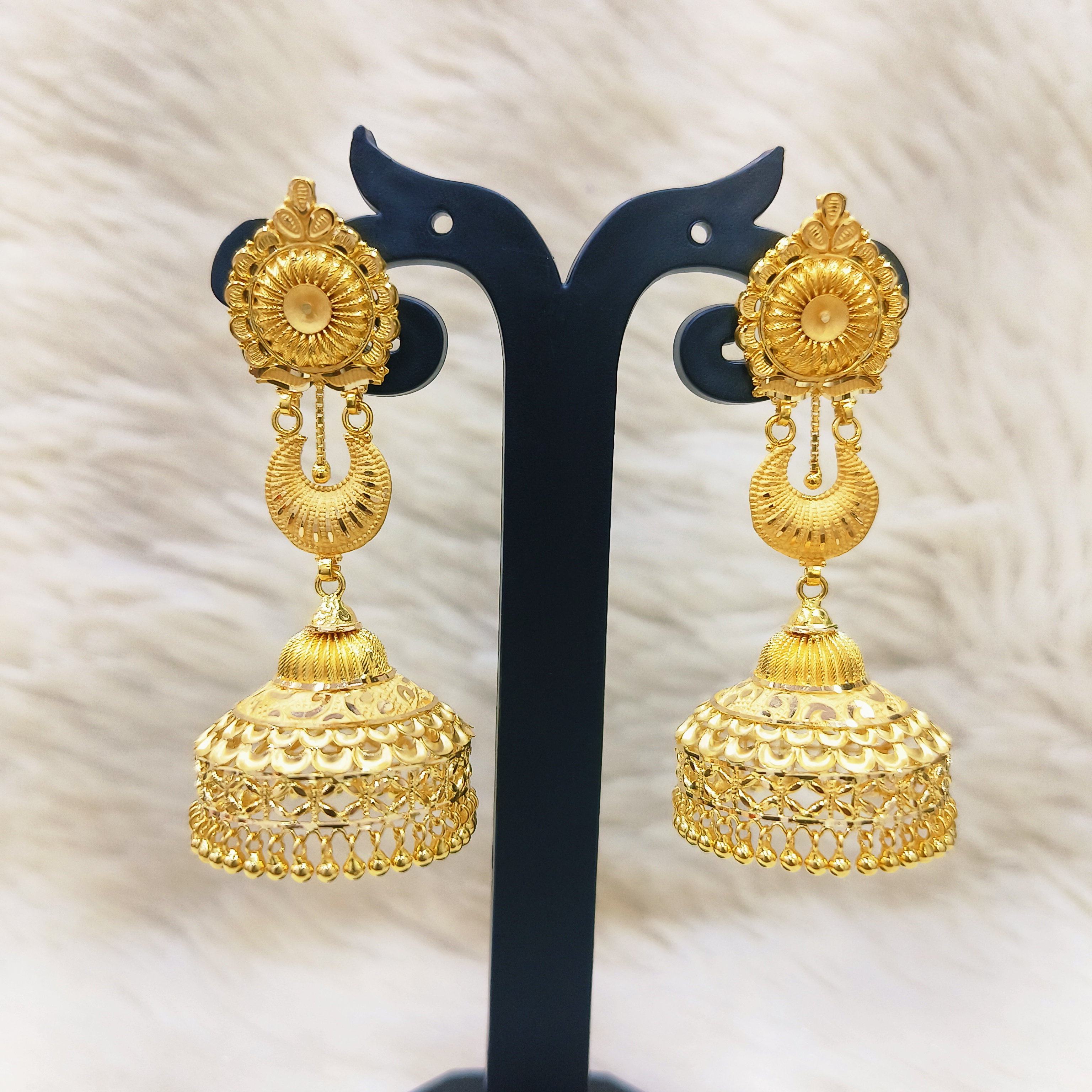 916 Gold Jumkha For Women