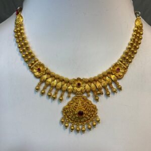 916 Gold Modern Short Necklace