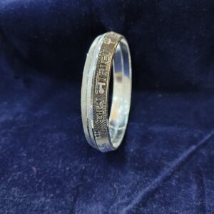 Silver Jay Mata Di Design Kada For Men