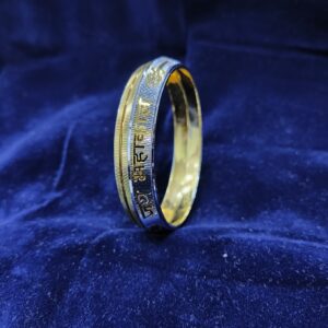 Gold Plated Jay Mahakal Design Kada