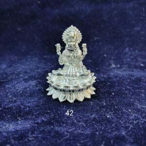 925 Silver Mahalaxmi Kamal Murti
