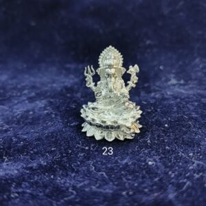 925 silver ganpati kamal murti