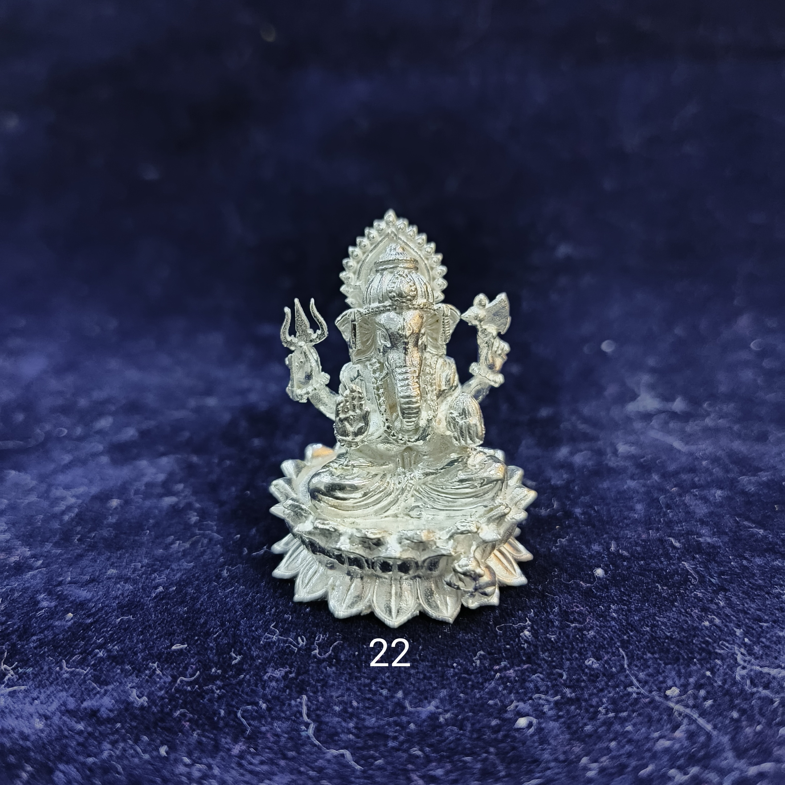 925 silver ganpati idol