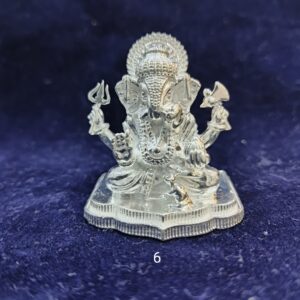 Silver dagdusheth ganpati idol