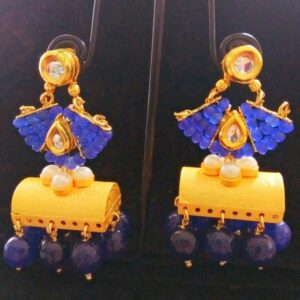 Designer Earrings with Color Beads Indian Fashion Jewellery