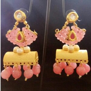 Designer Earrings with Color Beads Indian Fashion Jewellery