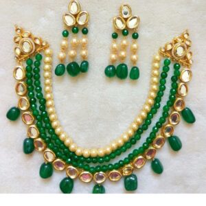 Designer Fashion Mala with Kundan Polki