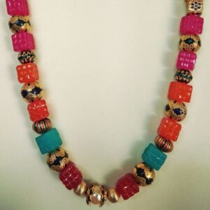 Multi Stone Fashion Mala Chain