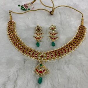 Designer kundan jadau necklace Set