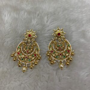 Imitation Rajwadi Kundan Earrings