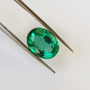 4.24ct oval natural green emerald panna