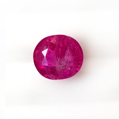 4.70ct round pink Burma ruby (manek)