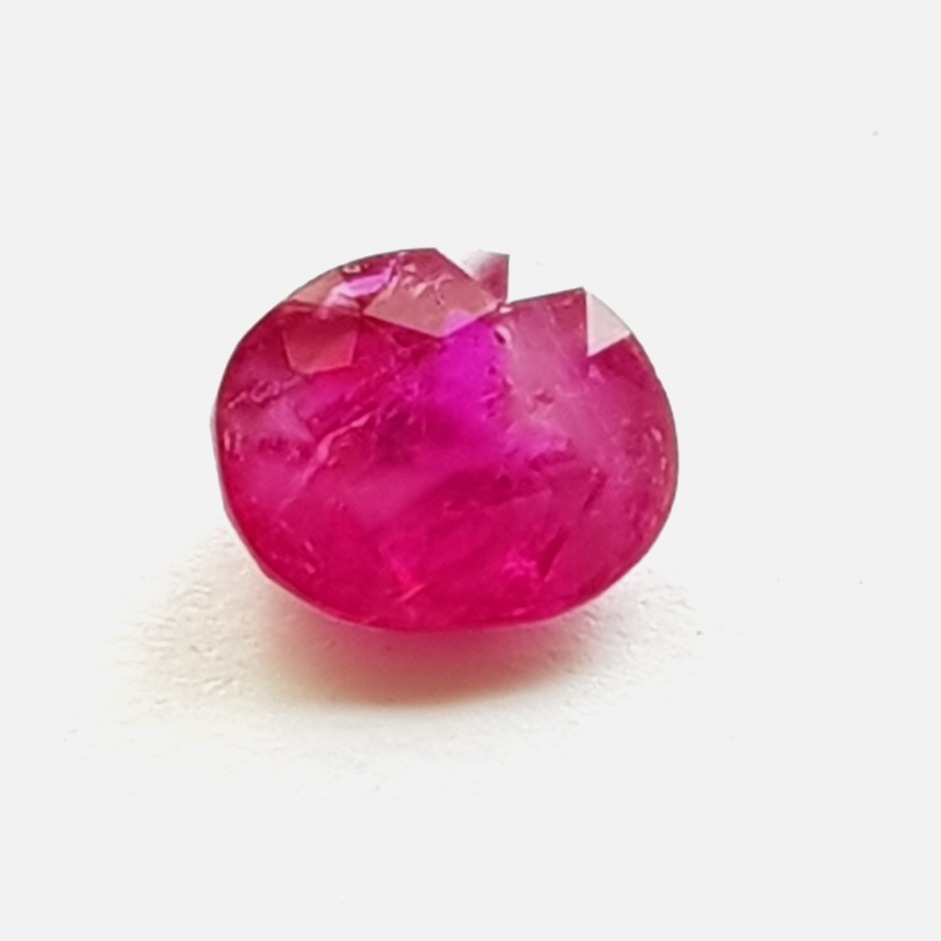 2.15ct round natural pink ruby-manek