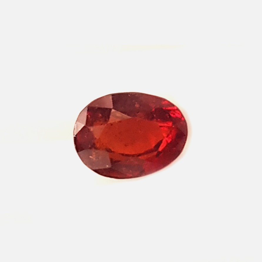 3.70ct oval brown hessonite-gomed