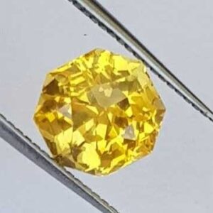 3.75ct octagonal yellow yellow-sapphire-pukhraj
