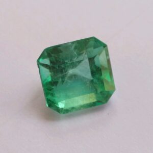 6.52ct emerald-cut green emerald-panna
