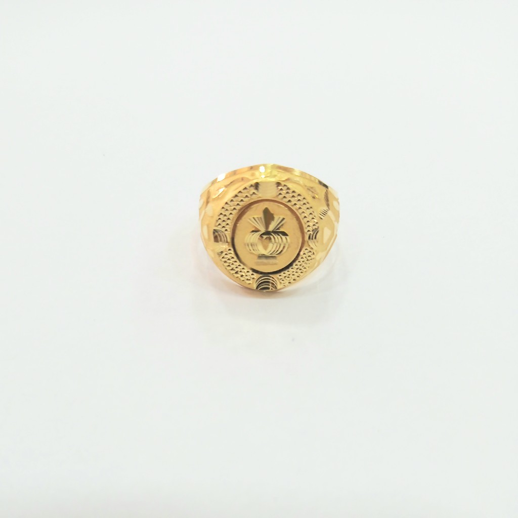 22 K GOLD FANCY PLAIN RING