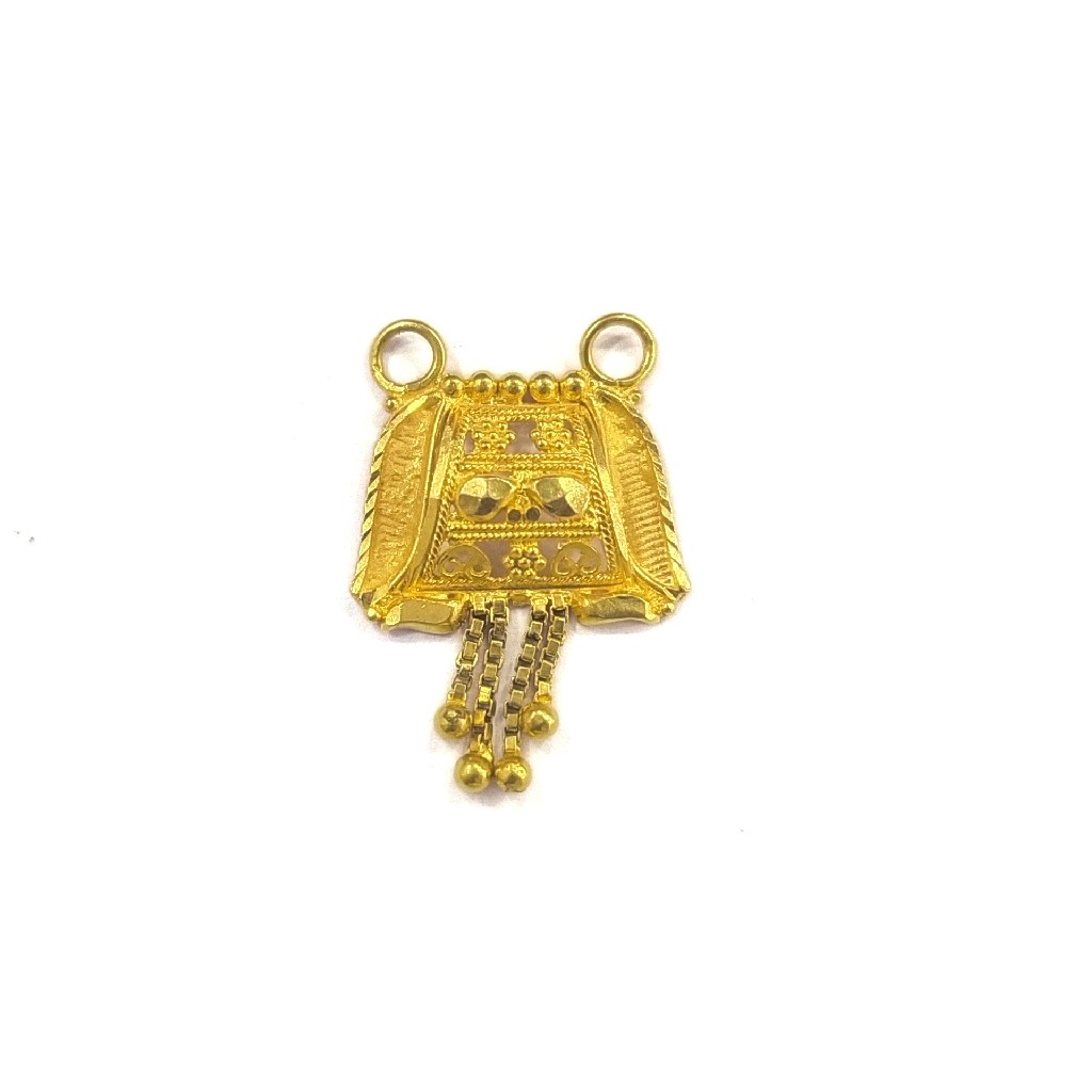 22K GOLD PLAIN LADIES MANGALSUTRA PENDANT