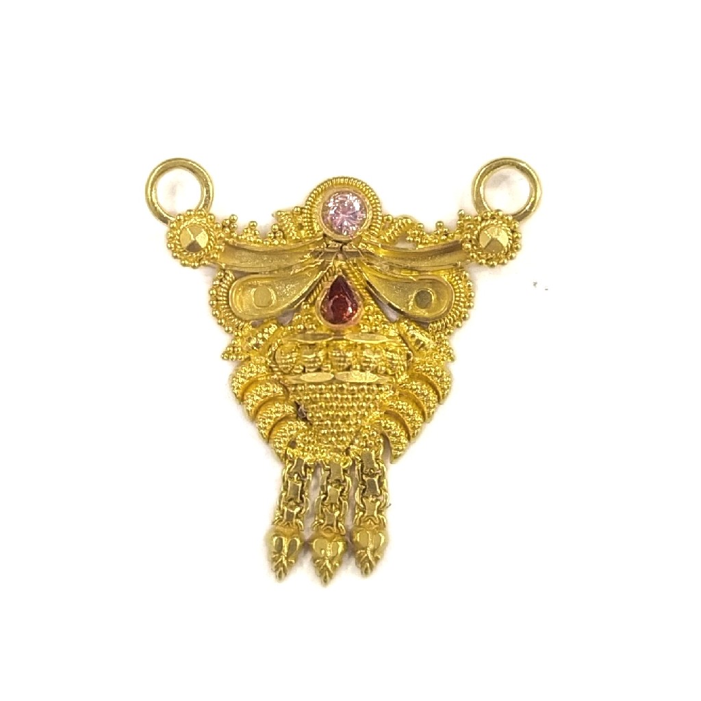 22K GOLD PLAIN LADIES MANGALSUTRA PENDANT