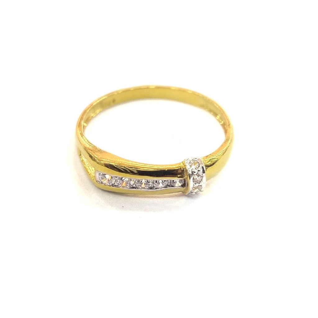 916 GOLD CERTIFIED FANCY LADIES DAIMOND RING
