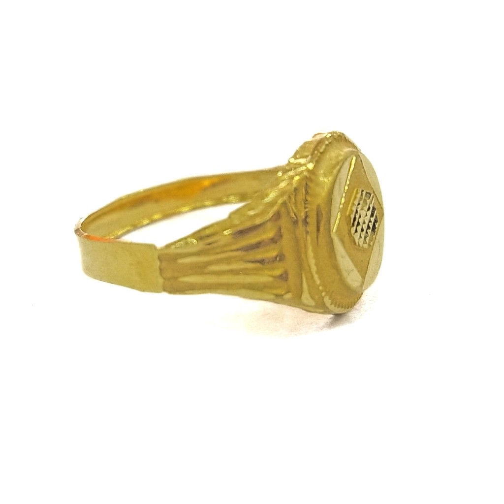 22K GOLD FANCY PLAIN GENT'S RING - Image 2
