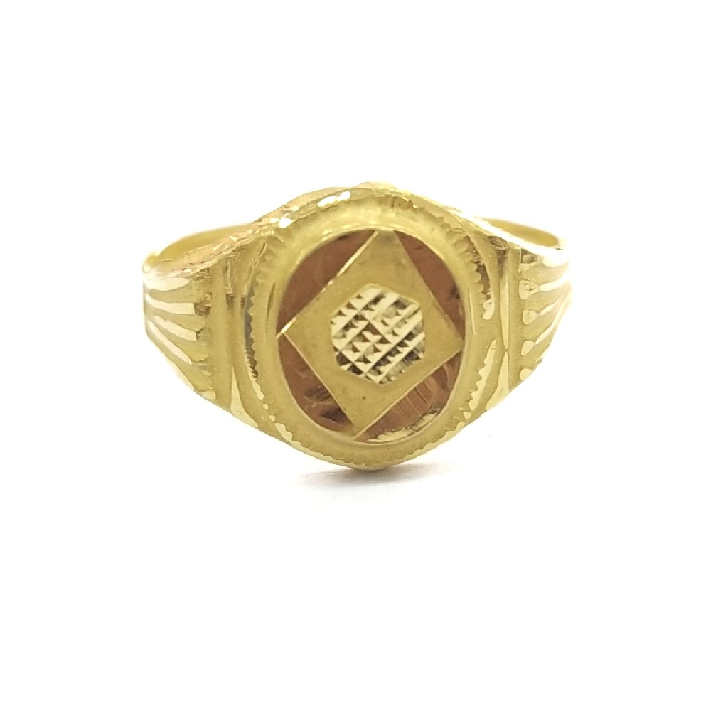 22K GOLD FANCY PLAIN GENT'S RING