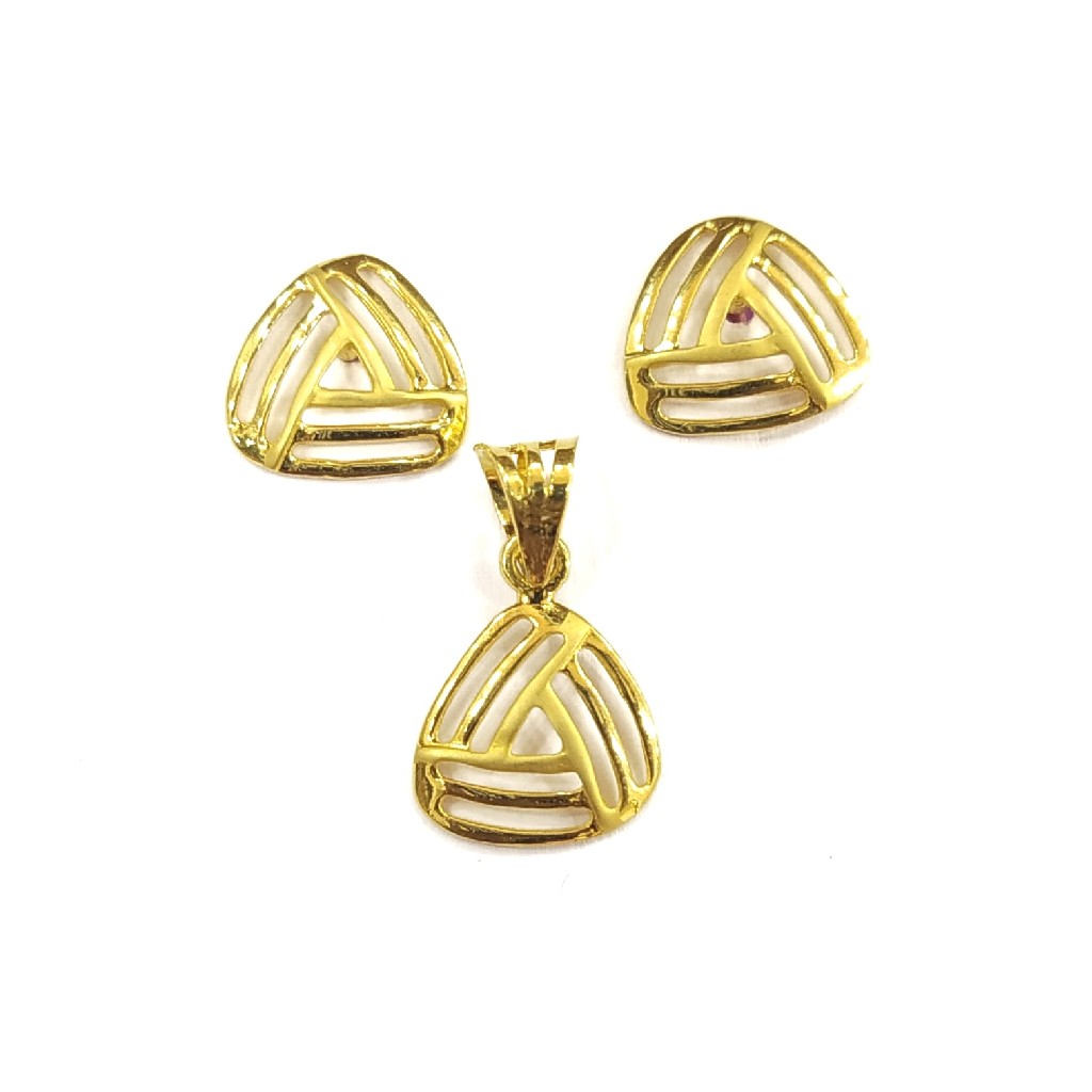 18K GOLD PLAIN SOLLITER LADIES PANDENT