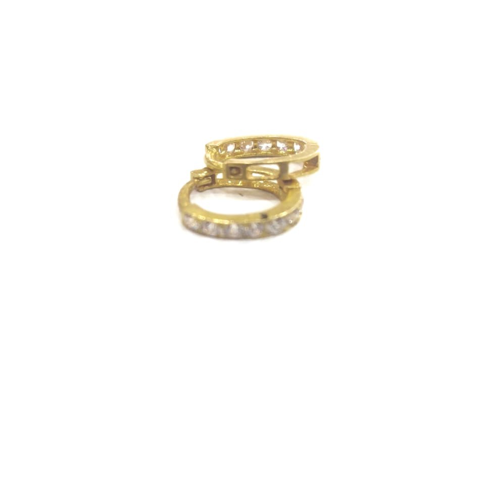 78K GOLD FANCY DIAMOND LADIES BALI