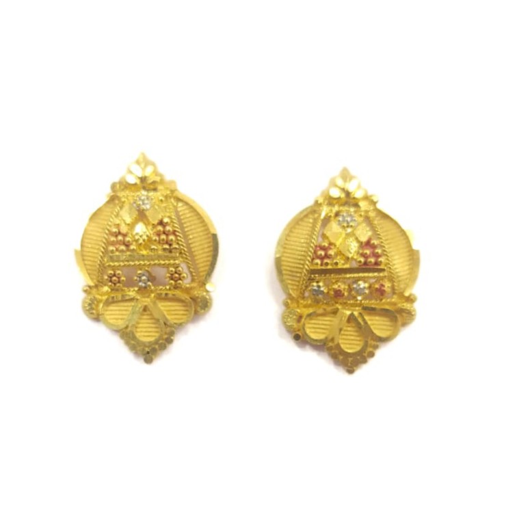 22K GOLD FANCY LADIES EARRINGS