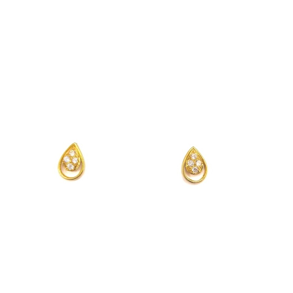 916HM GOLD FANCY LADIES EARRINGS
