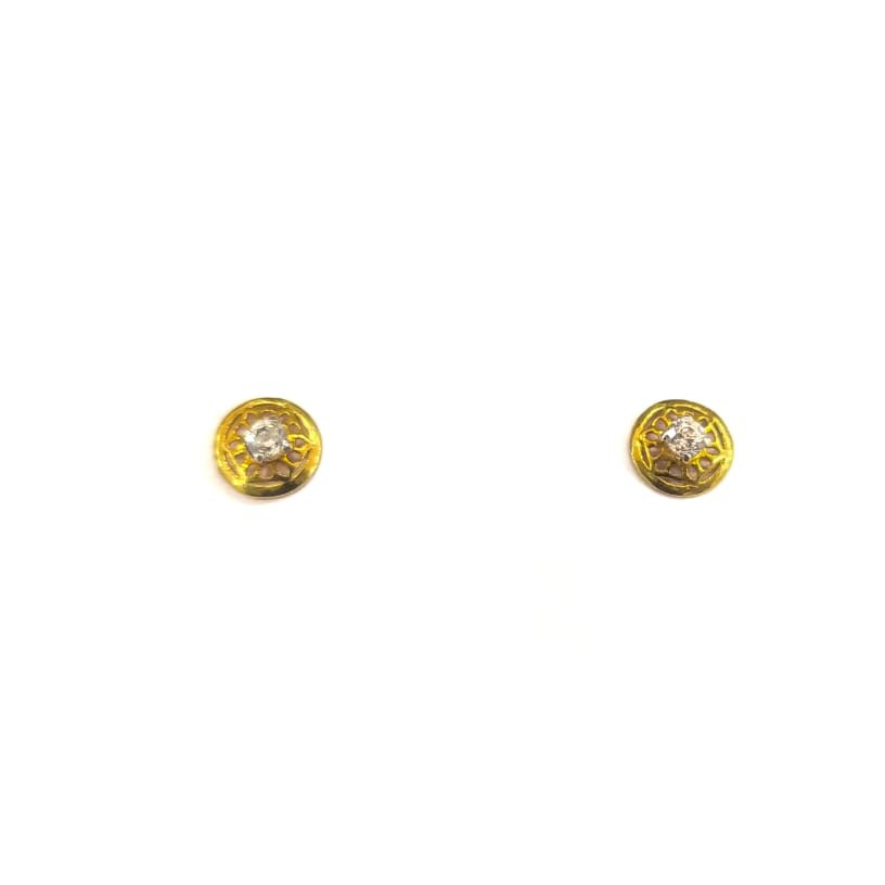 916HM GOLD FANCY LADIES EARRINGS