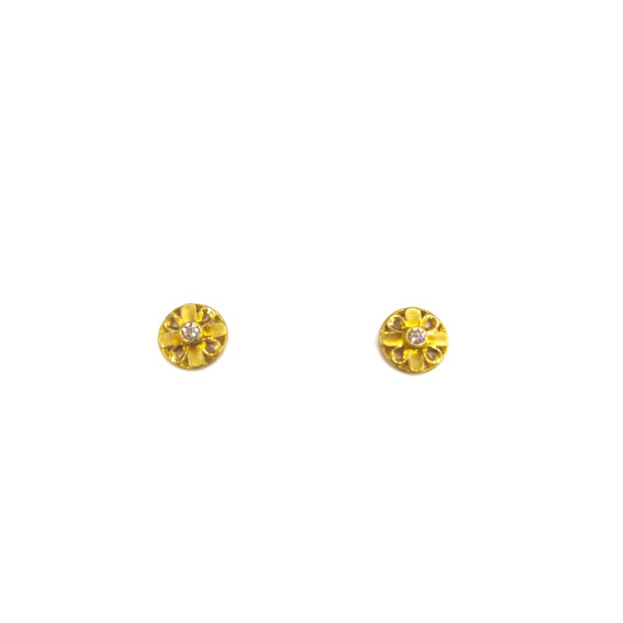 916HM GOLD FANCY LADIES EARRINGS