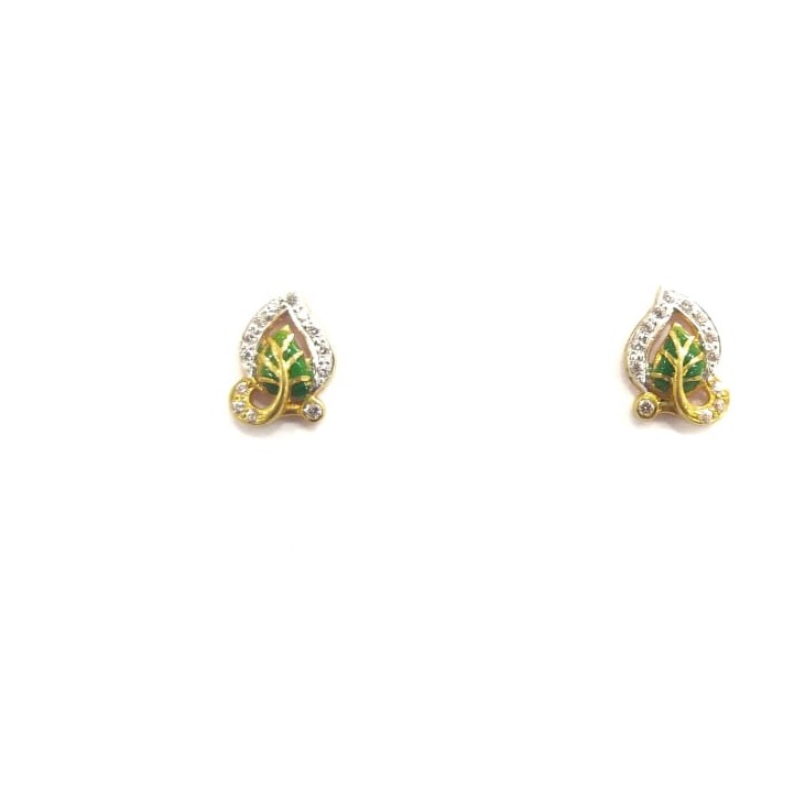 916HM GOLD FANCY LADIES EARRINGS - Image 2