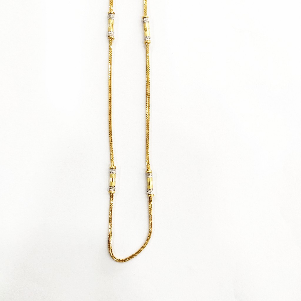 22K GOLD FANCY PLAIN GENTS CHAIN - Image 2