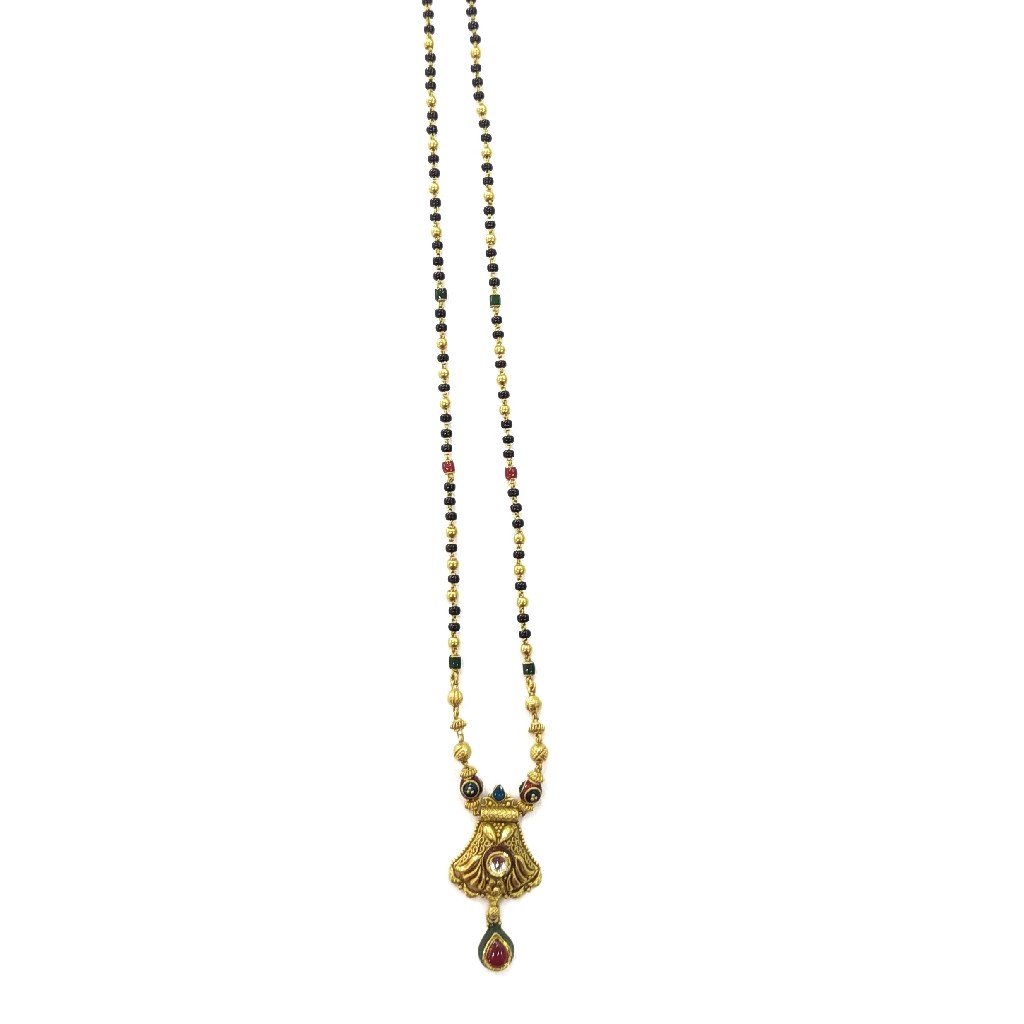 916 GOLD CERTIFIED FANCY LADIES MANGALSUTRA