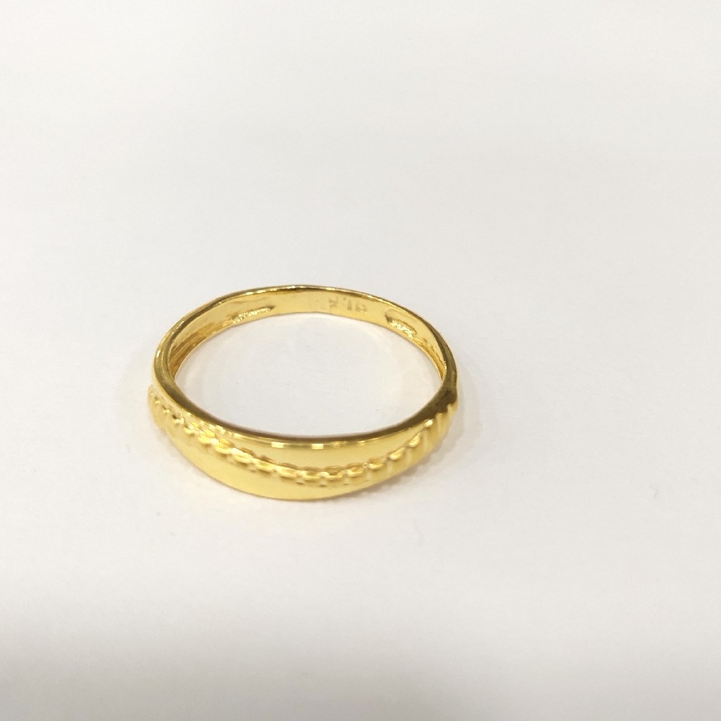 916HM CERTIFIED GOLD FANCY SOLITER LADIES RING