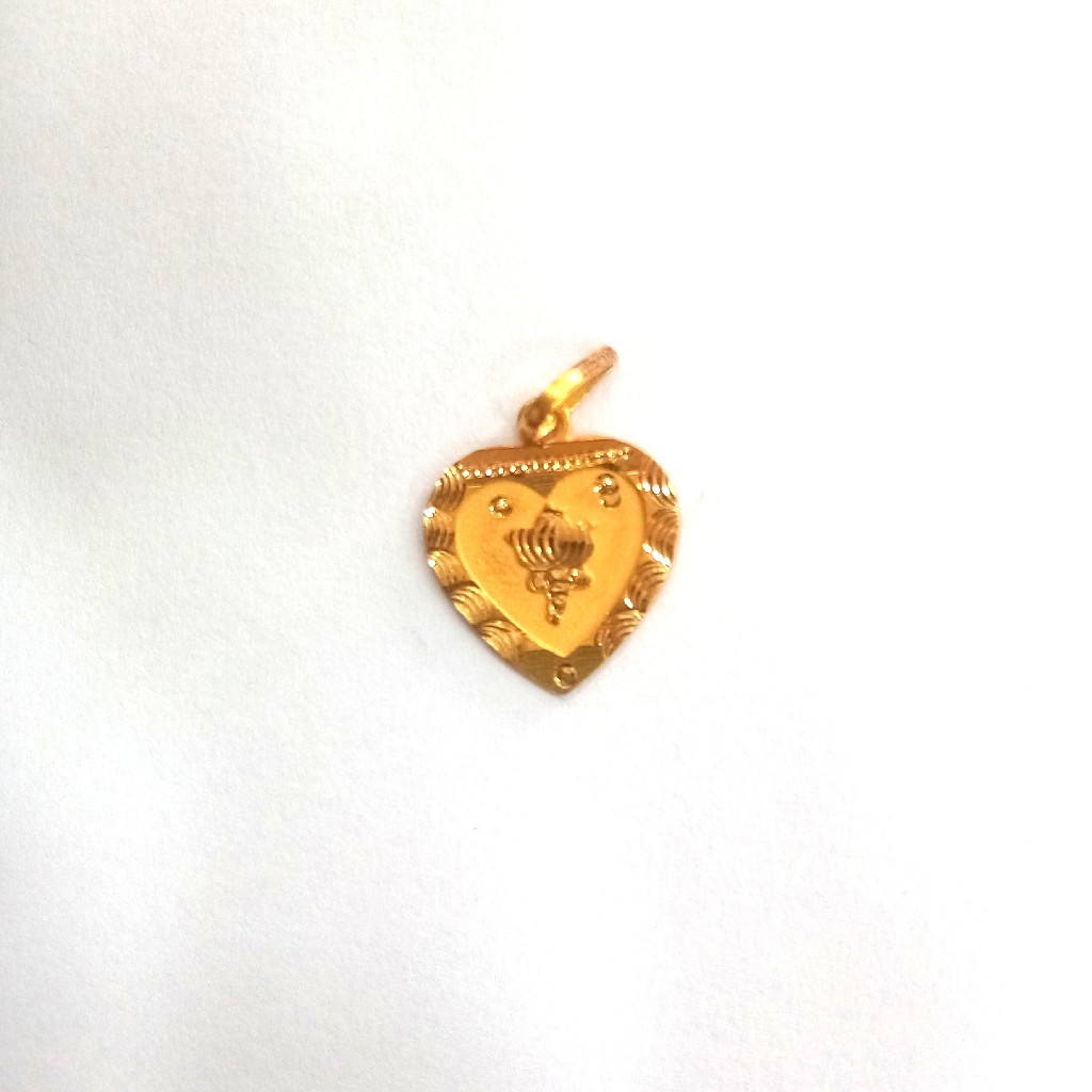 22K GOLD FANCY PLAIN LADIES PENDANT - Image 2
