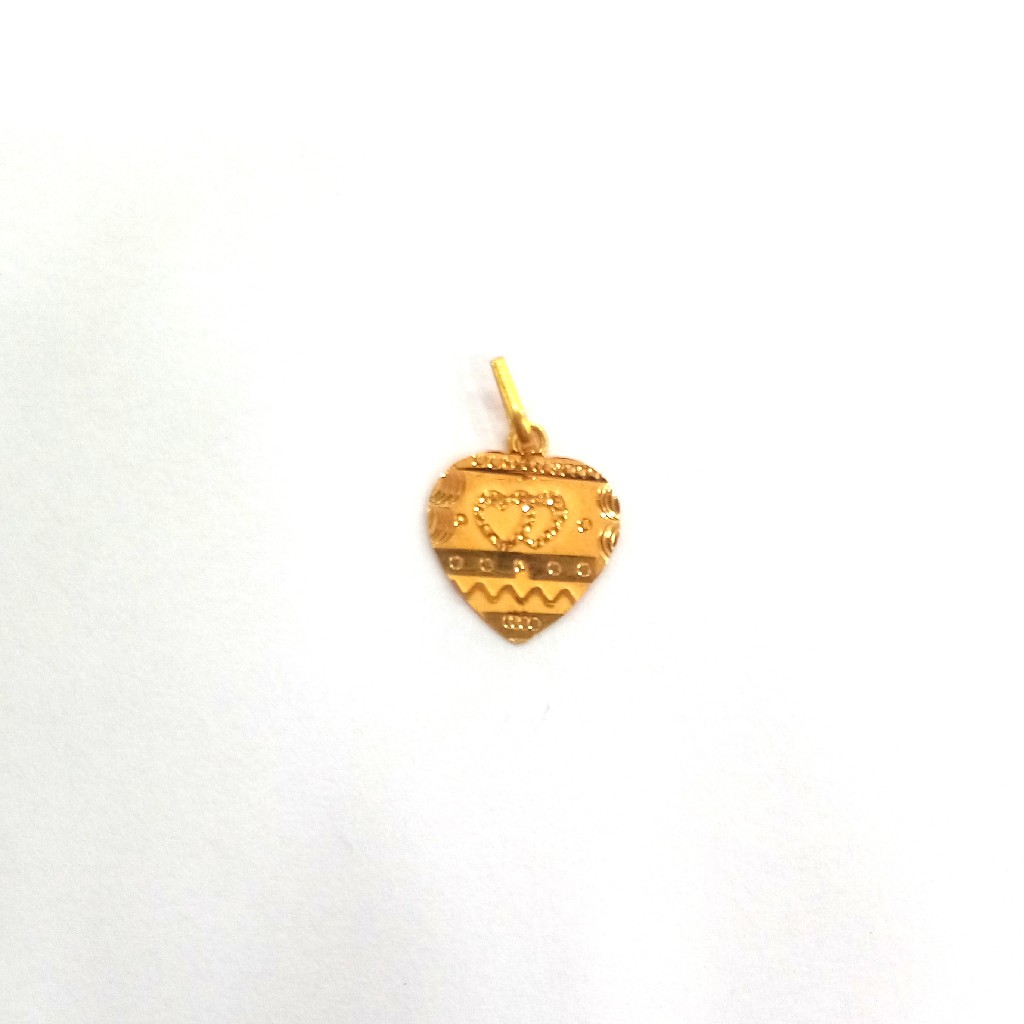 22K GOLD FANCY PLAIN LADIES PENDANT