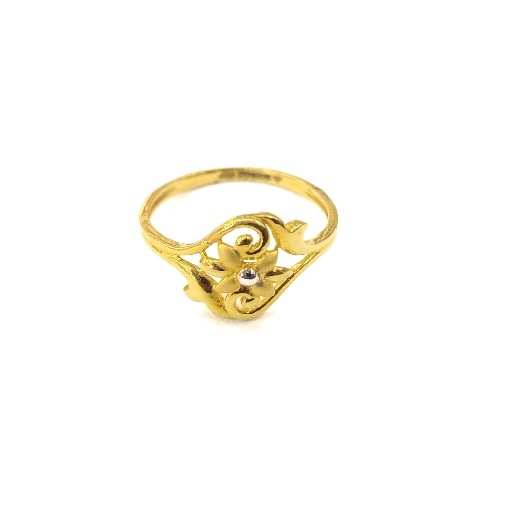 916 GOLD CERTIFIED FANCY SOLLITER LADIES RING