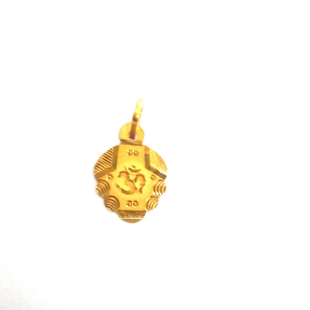 22K GOLD FANCY PLAIN LADIES PENDANT - Image 2