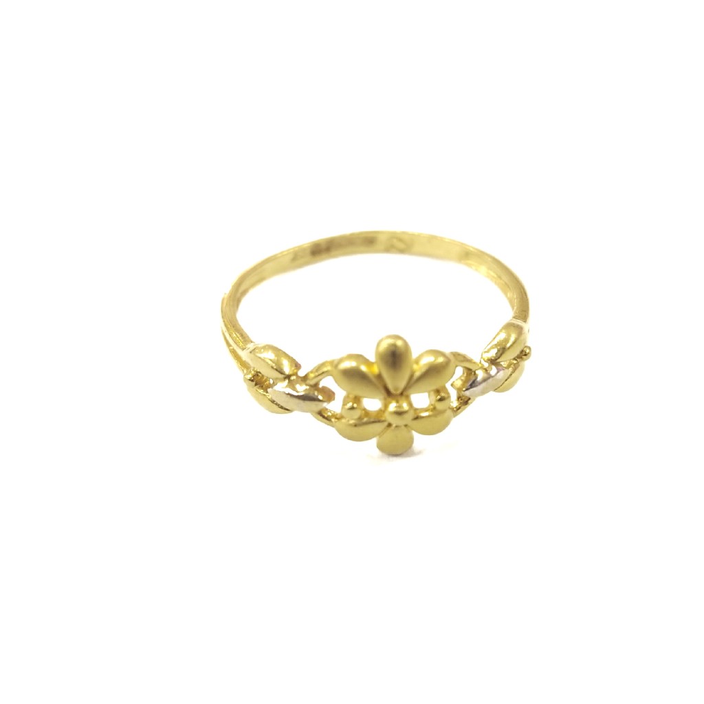 916 GOLD CERTIFIED FANCY SOLLITER LADIES RING