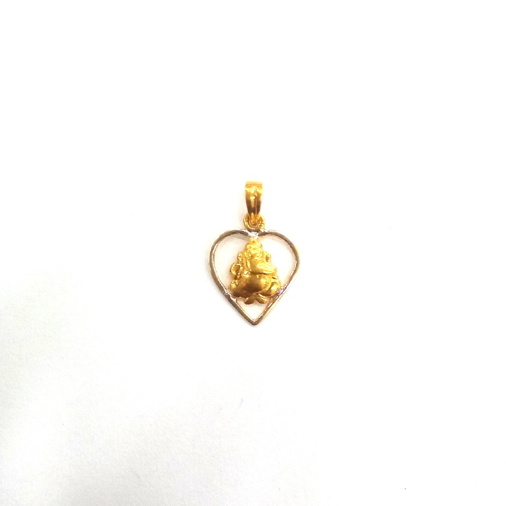 22K GOLD PLAIN FANCY LADIES PENDANT