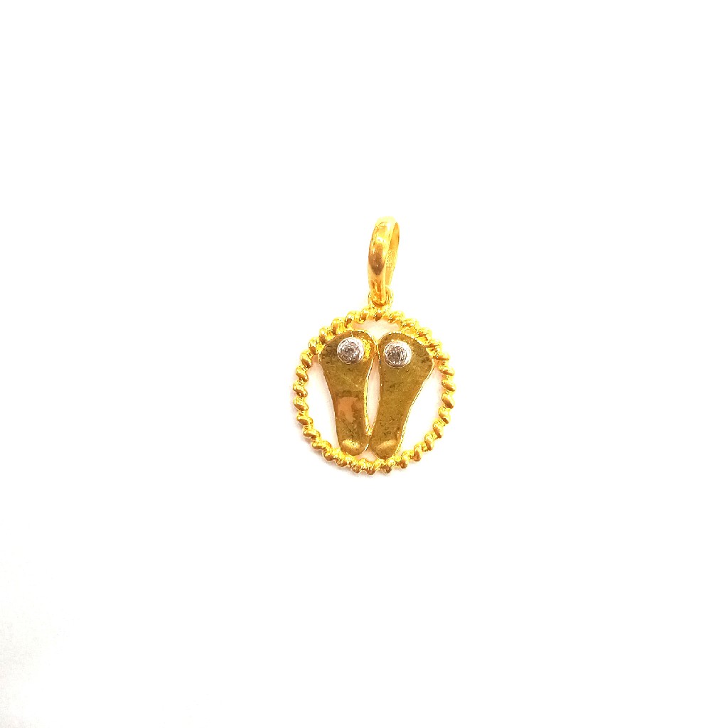 22K GOLD FANCY PLAIN LADIES PENDANT