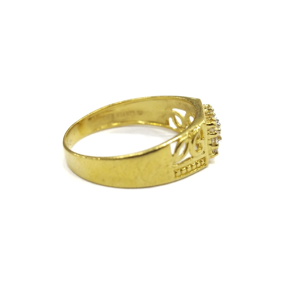 916 GOLD CERTIFIED DIAMOND GENT'S RING - Image 2