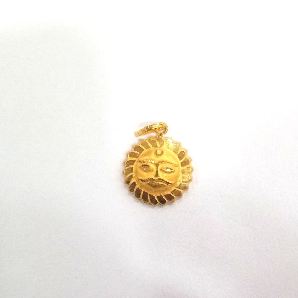 18K GOLD FANCY PLAIN PENDANT