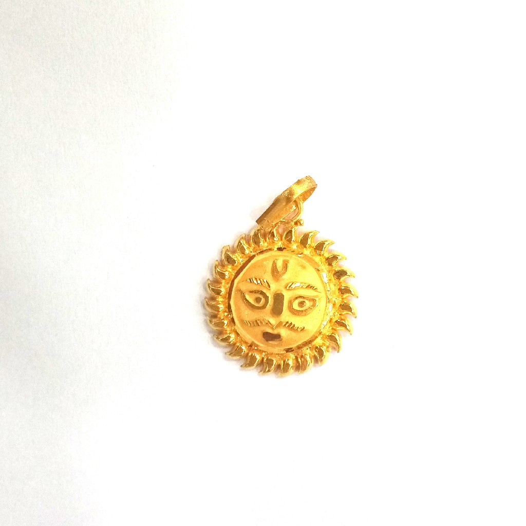 22K GOLD FANCY PLAIN PENDANT